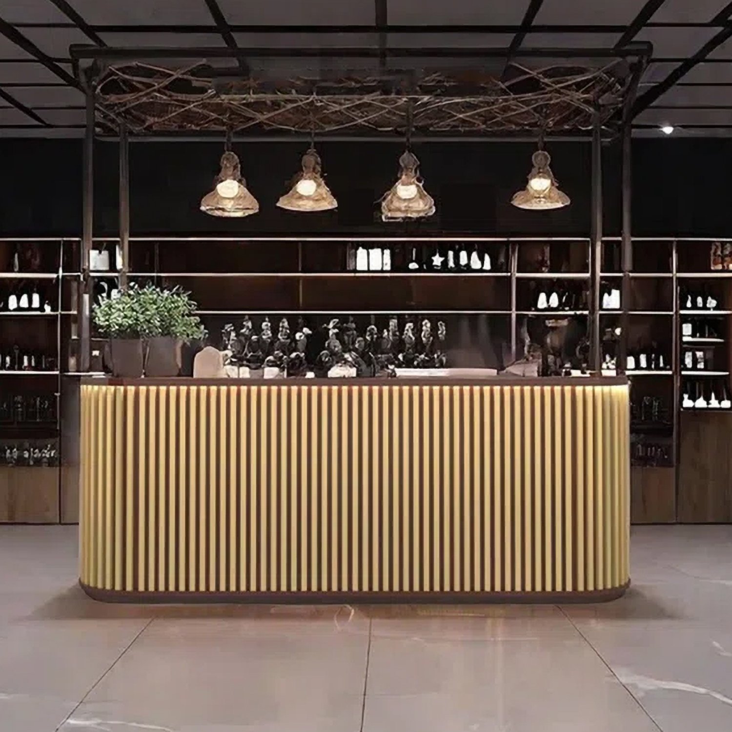 Harper 8' Bar Counter with Curved Pedestals 01.jpg