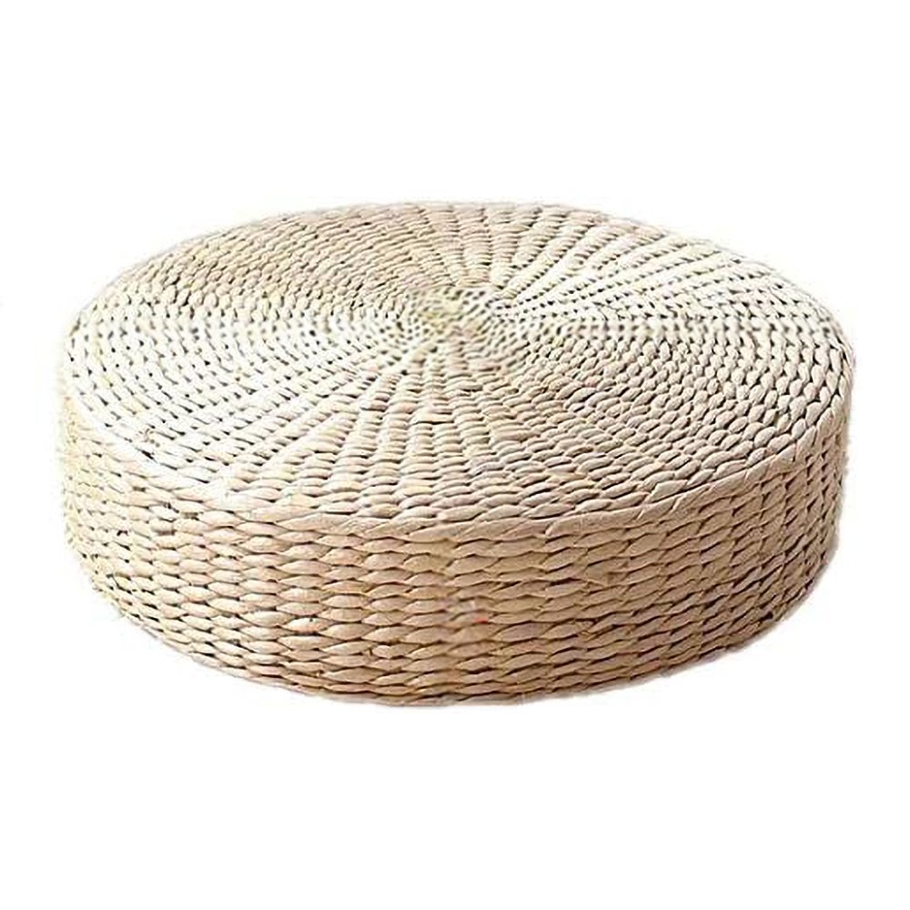 Leah 20'' x 20'' Rattan Floor Pillow