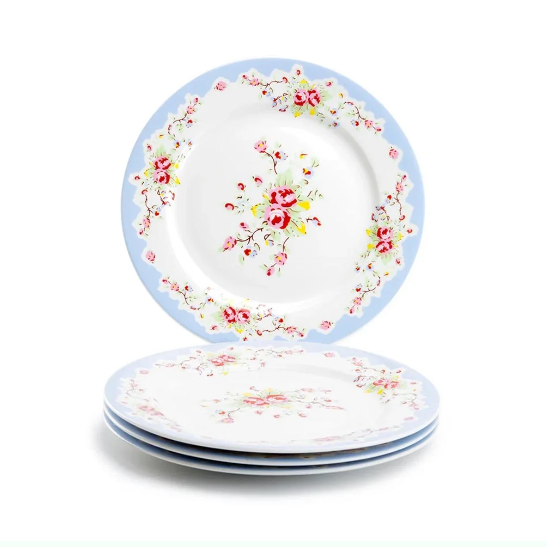 Modern Floral Party Plate Rentals Los Angeles & OC