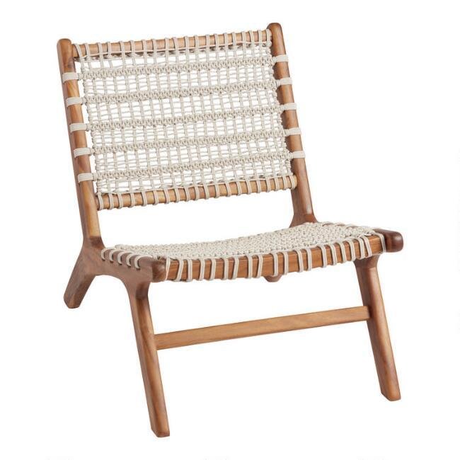 Woven Outdoor Accent Chair Rental for Weddings & Events in Los Angeles | Modern & Unique Decor