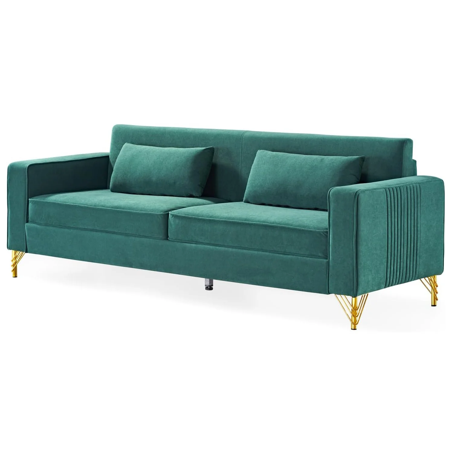 Maeve Green Velvet Modern Sofa 02.jpg