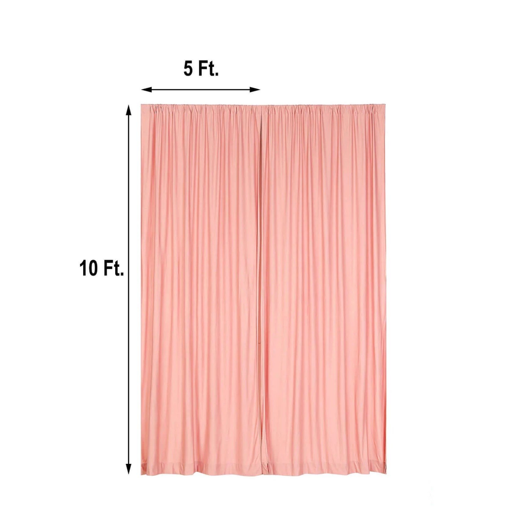 Blush Elegant backdrop drape curtains for event rental in Los Angeles