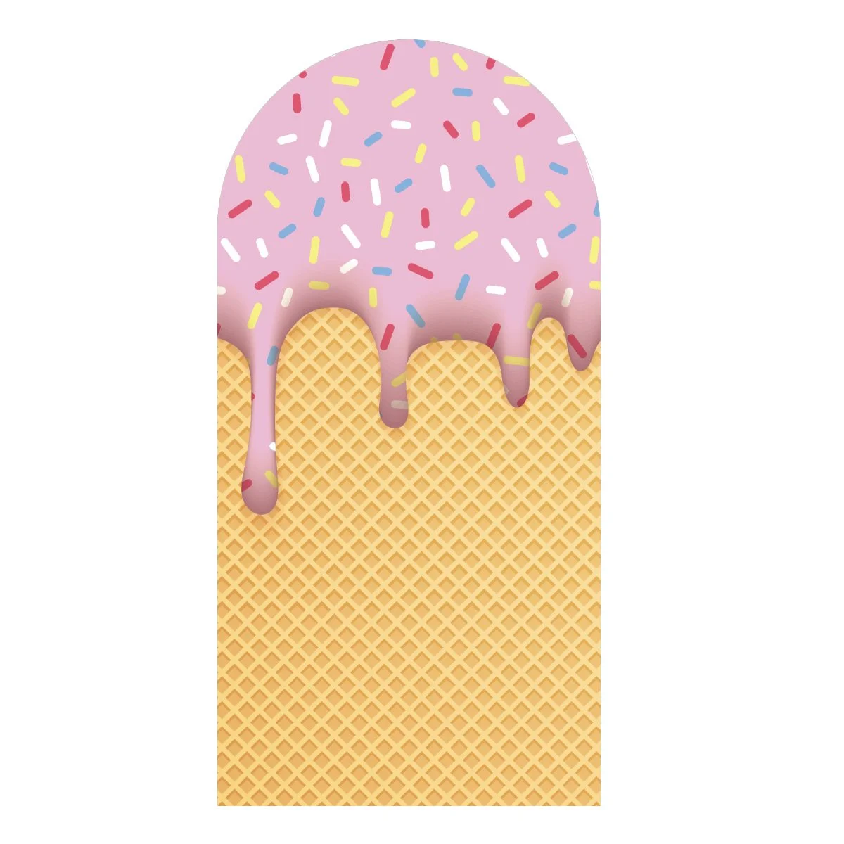 Ice Cream Backdrop Rental for Children Birthday Party & Events in Los Angeles & Orange County | Modern & Unique Decor