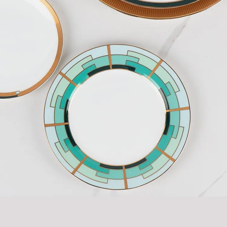 Luxury Green Plate Set Rental for Events | Dinnerware Rental Los Angeles & Orange County