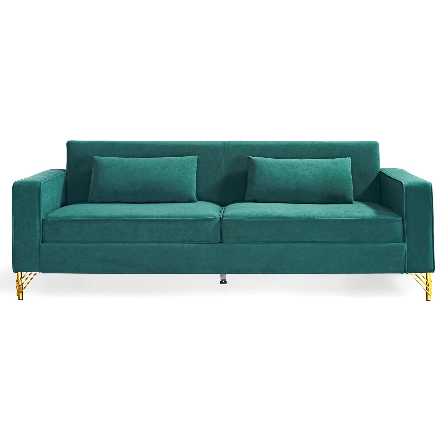 Green Mid-Century Sofa Rental for Weddings & Events in Los Angeles | Modern & Unique Decor