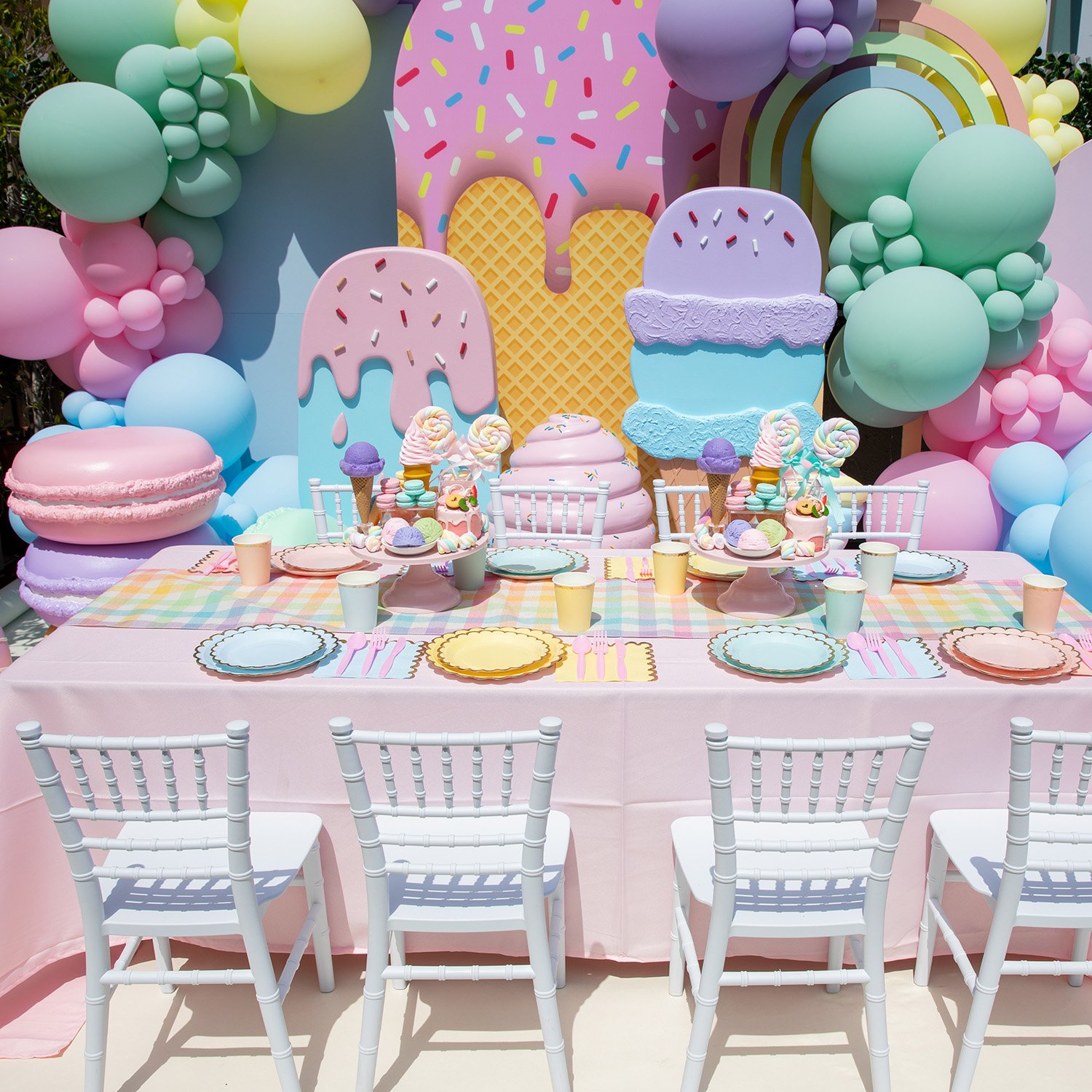 Ice Cream Candy Package Rental for Kids Children Birthday Party & Events in Los Angeles | Fun, Affordable, and Themed Party Packages