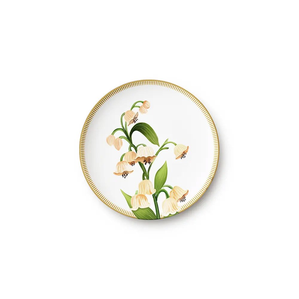 Luxury Lily Floral Plate Set Rental for Events | Dinnerware Rental Los Angeles & Orange County