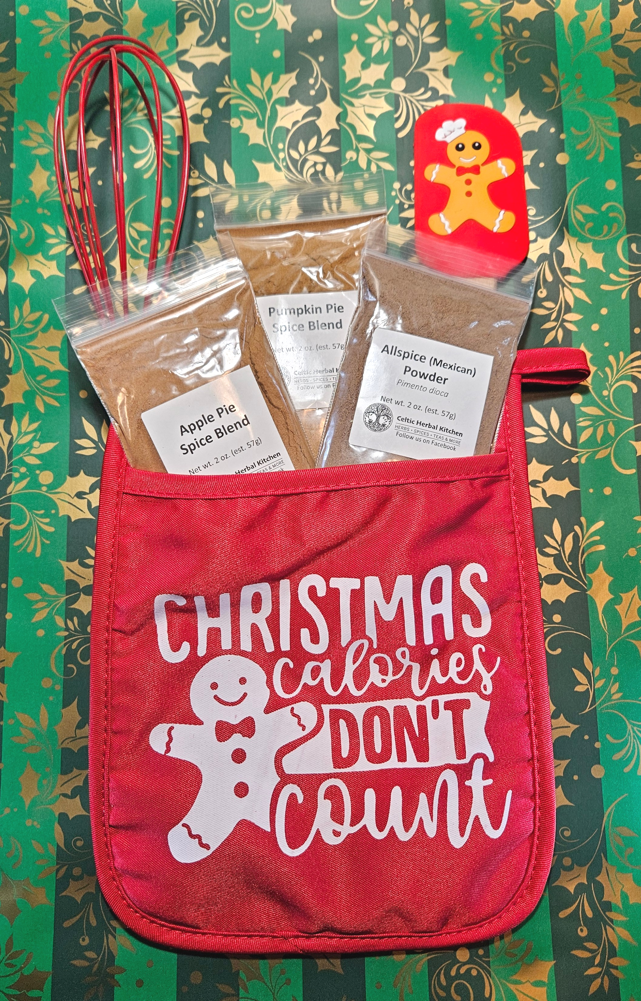 Christmas Calories Don't Count Potholder Gift Set