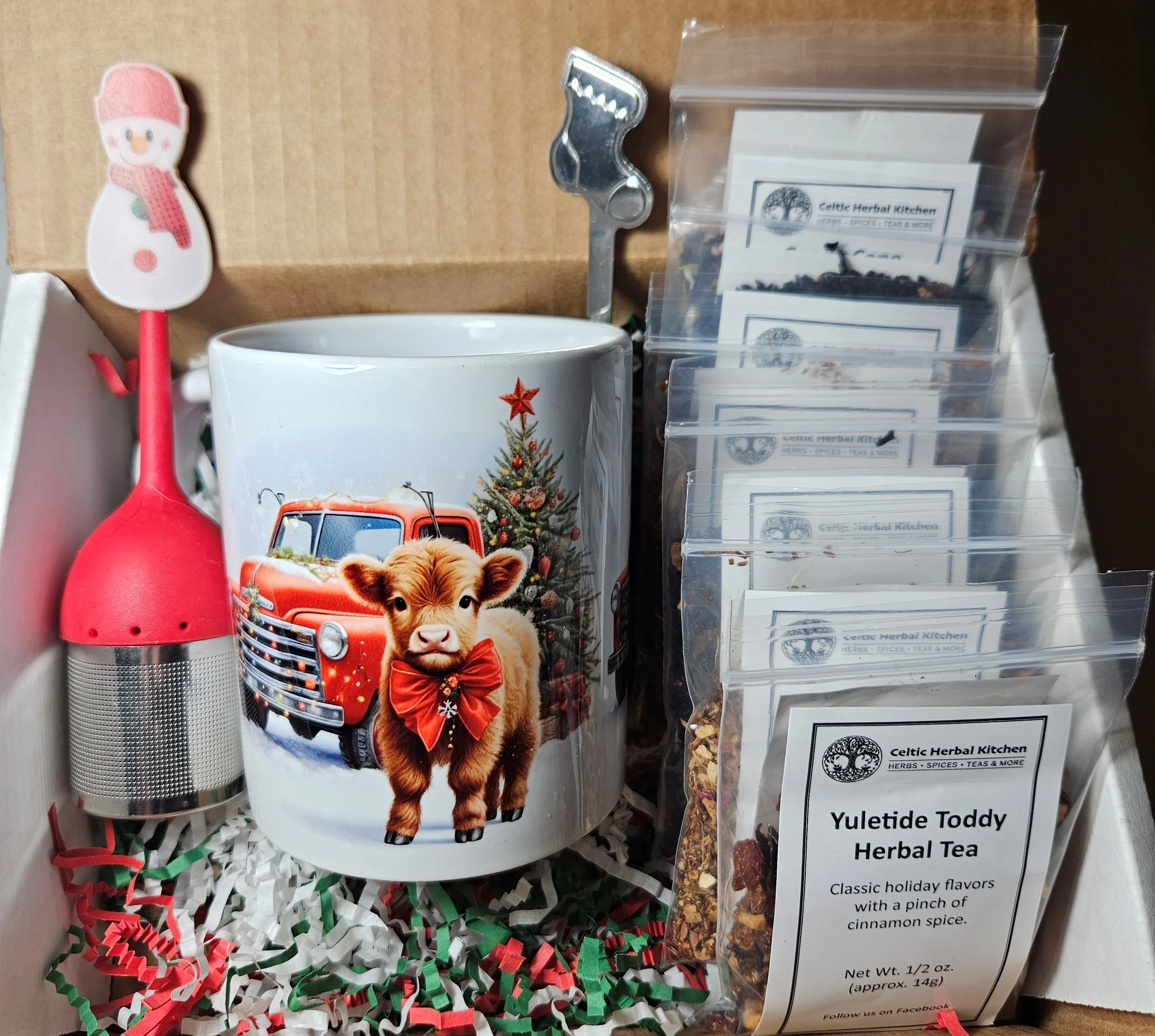 Highland Coo Christmas Tea Sampler Gift Set