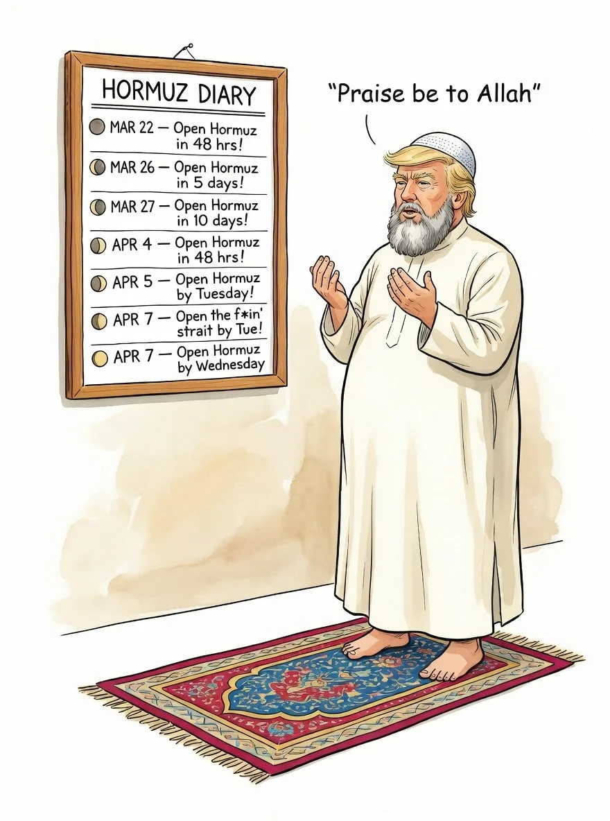 Donald Trump’s Adhan After Weeks of Negociations With Iran