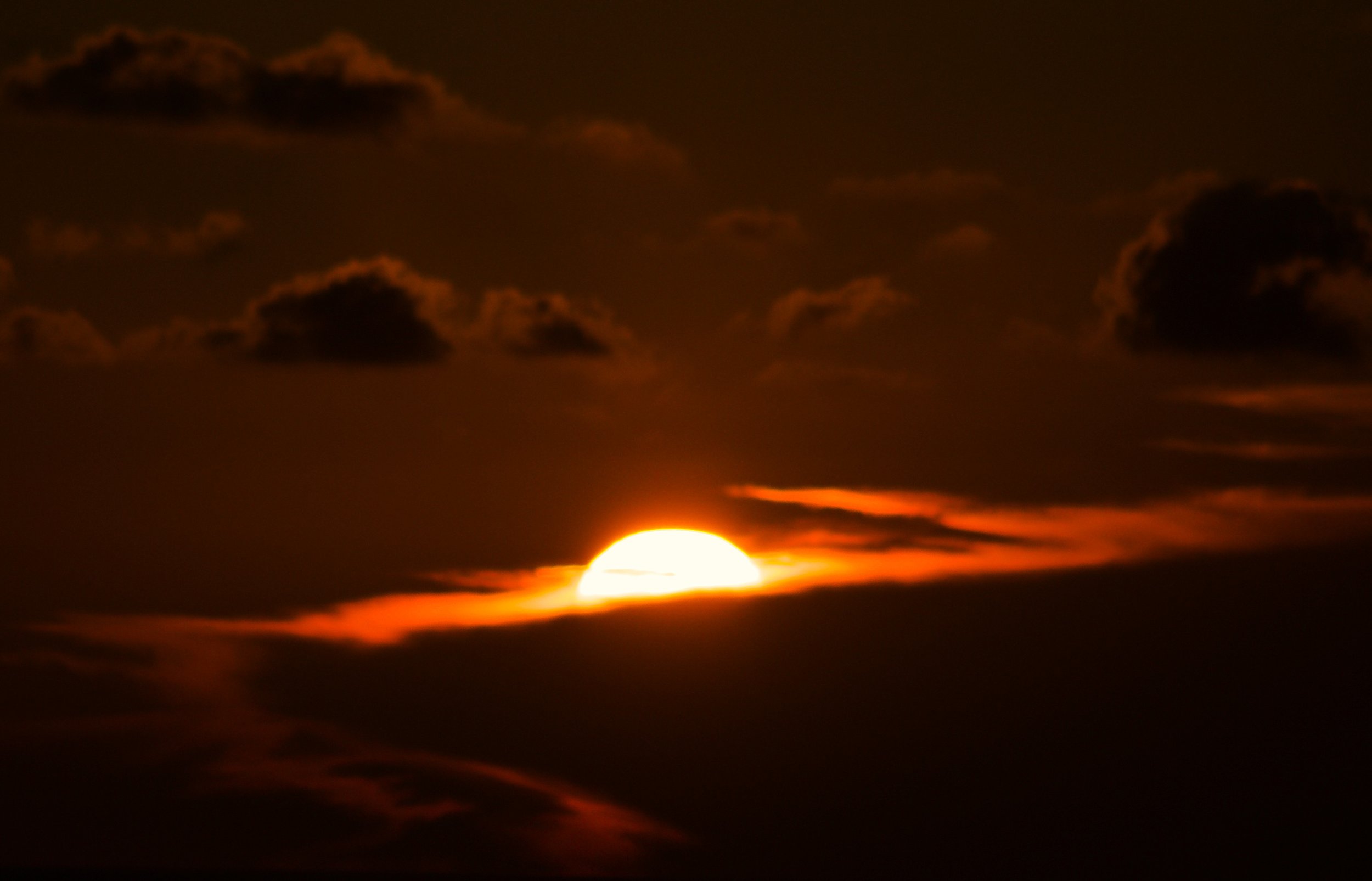 Photo of a sunset in Corsica, France.