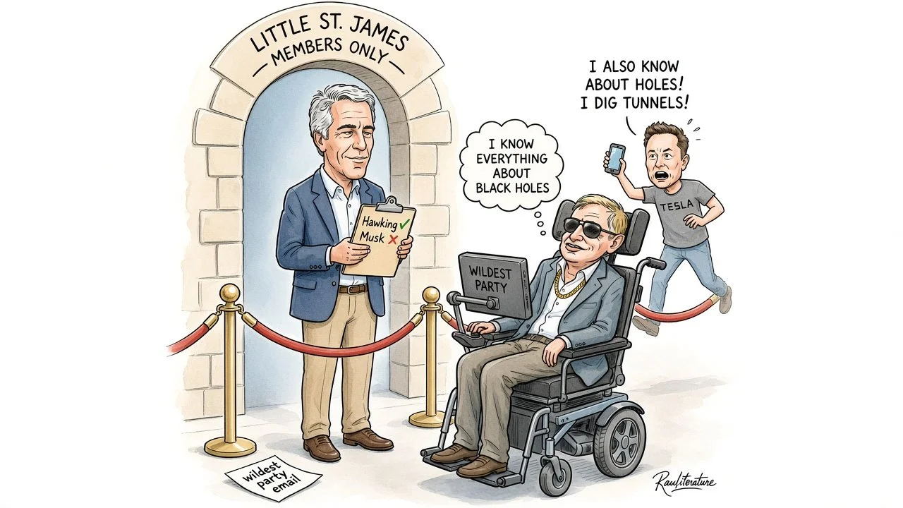 The Epstein list hits the record of VIP invitations of the most powerful pedophiles.