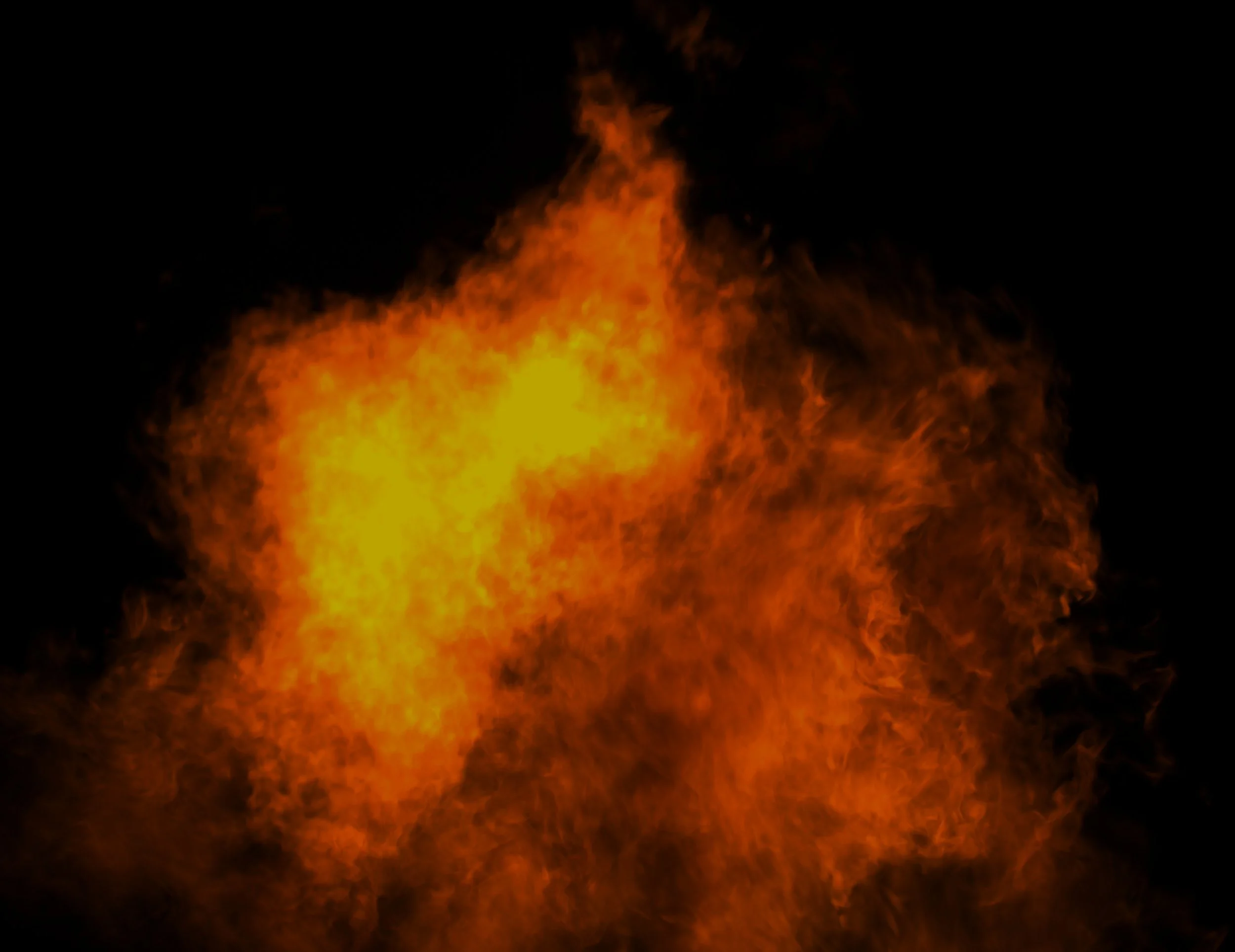 A fire lighting up, representing the current chaos of planet.