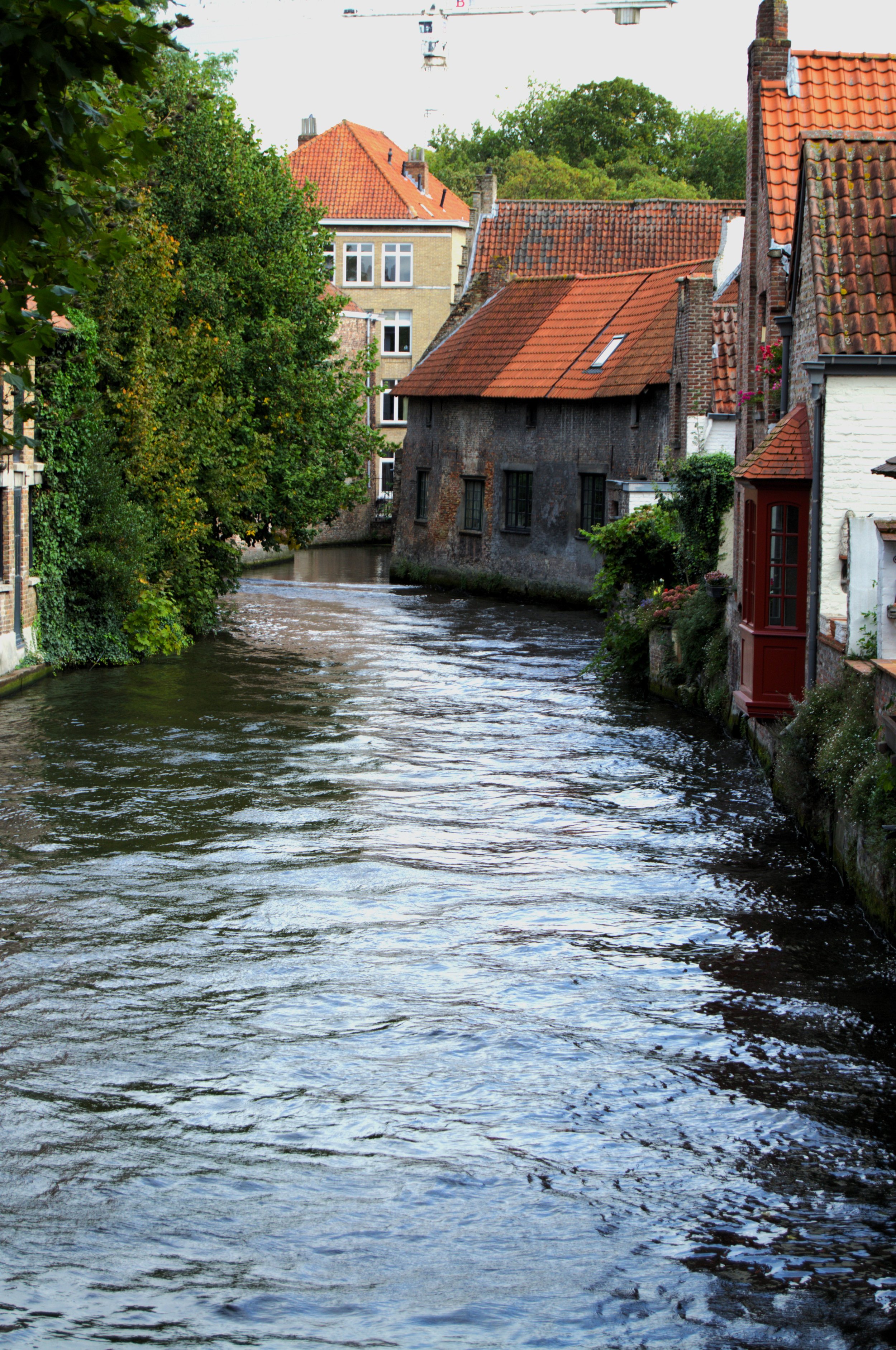 A view of the Green Canal, the Venice of the North in Bruges, Belgium.