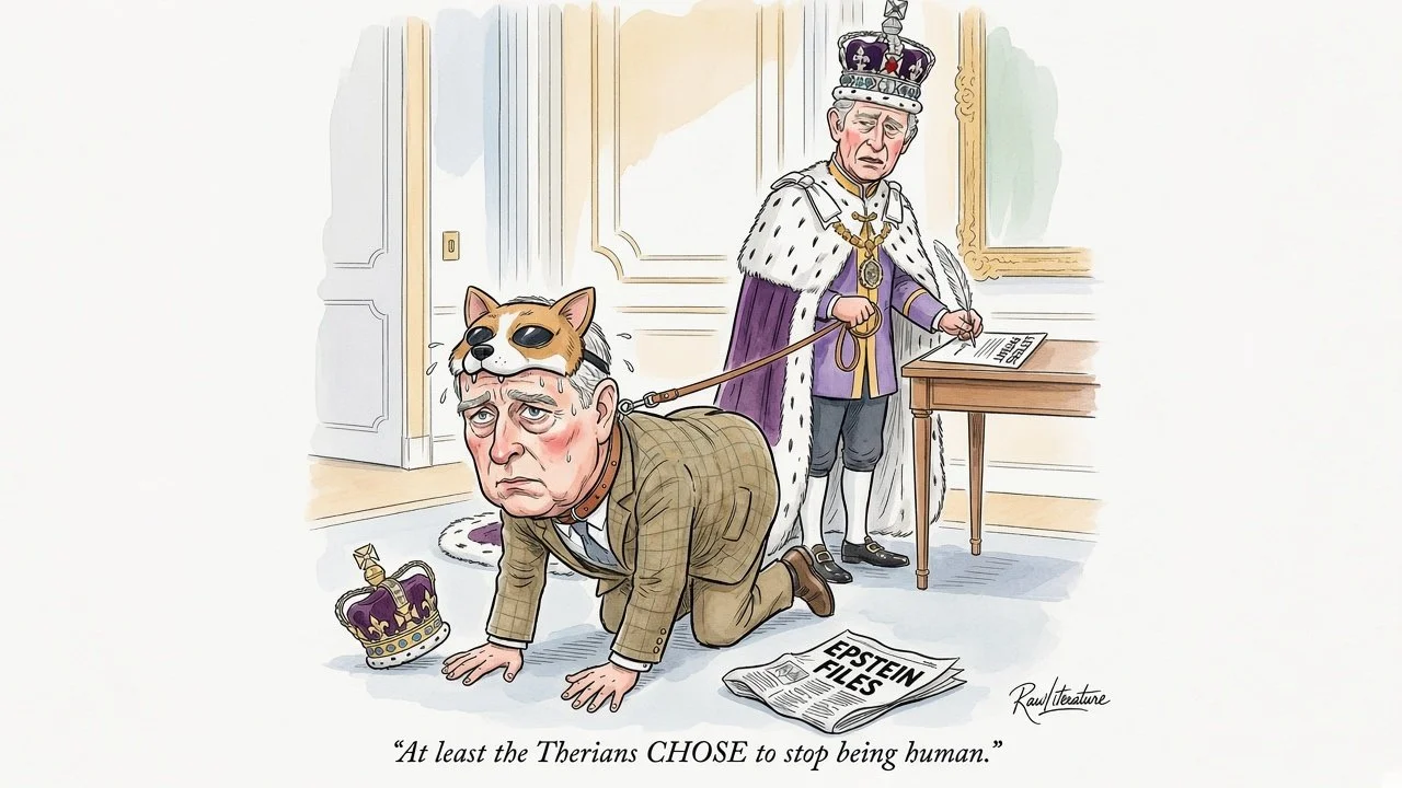 King Charles keeping his brother on the leash after all the troubles he've been doing with Epstein and classified information.