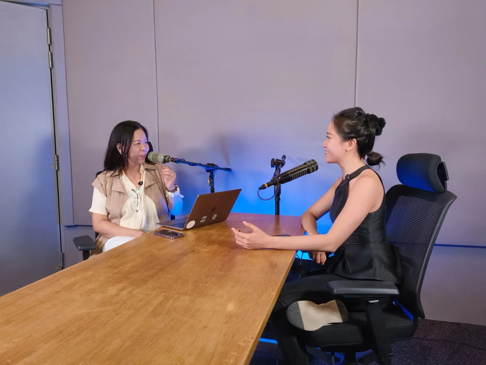 Pocketstudios team filming a company podcast