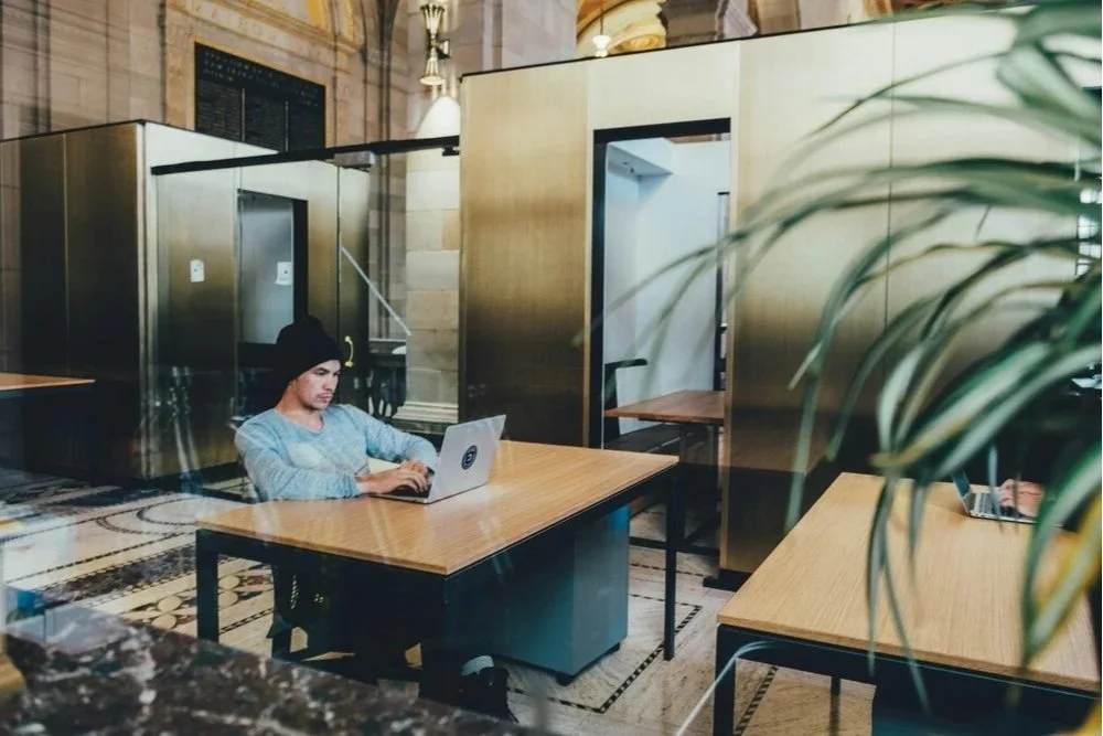 lone worker in an office