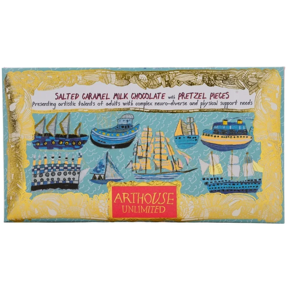 ARTHOUSE - Ship Ahoy, Salted Caramel Milk Chocolate with Pretzel Pieces