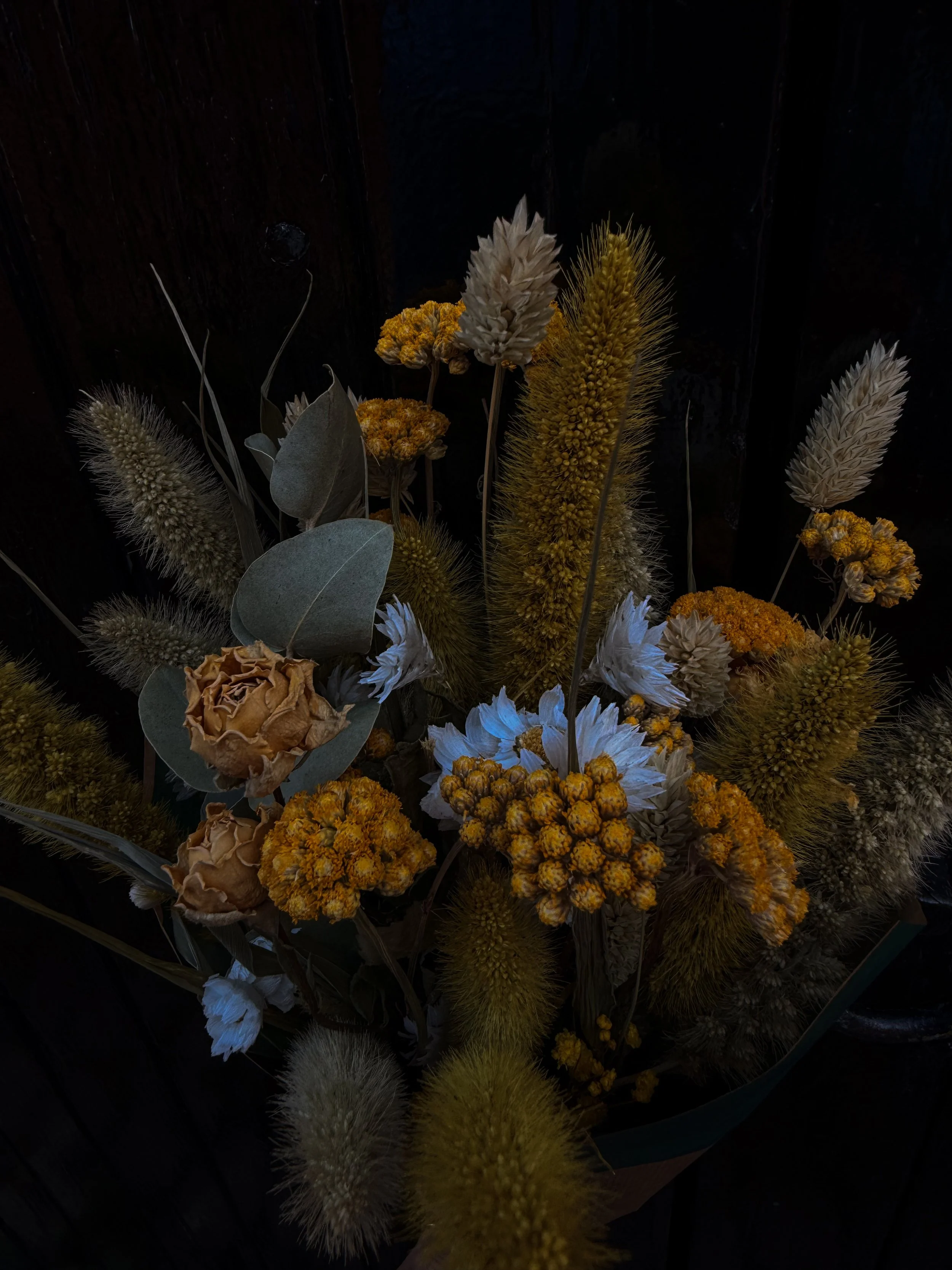 DRIED FLOWER YELLOW / NATURAL BOUQUET