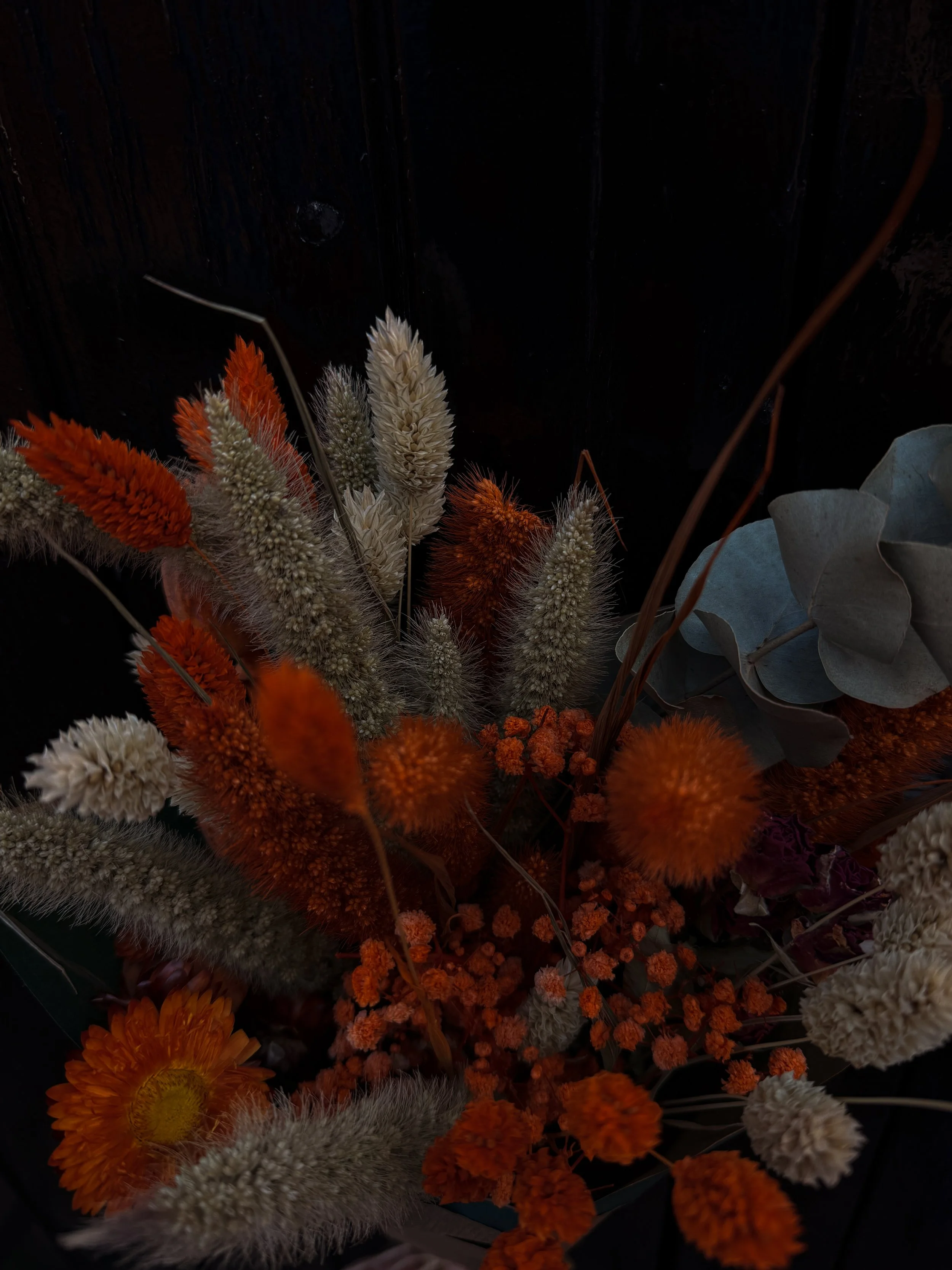 DRIED FLOWER BOUQUET ORANGES / NATURAL