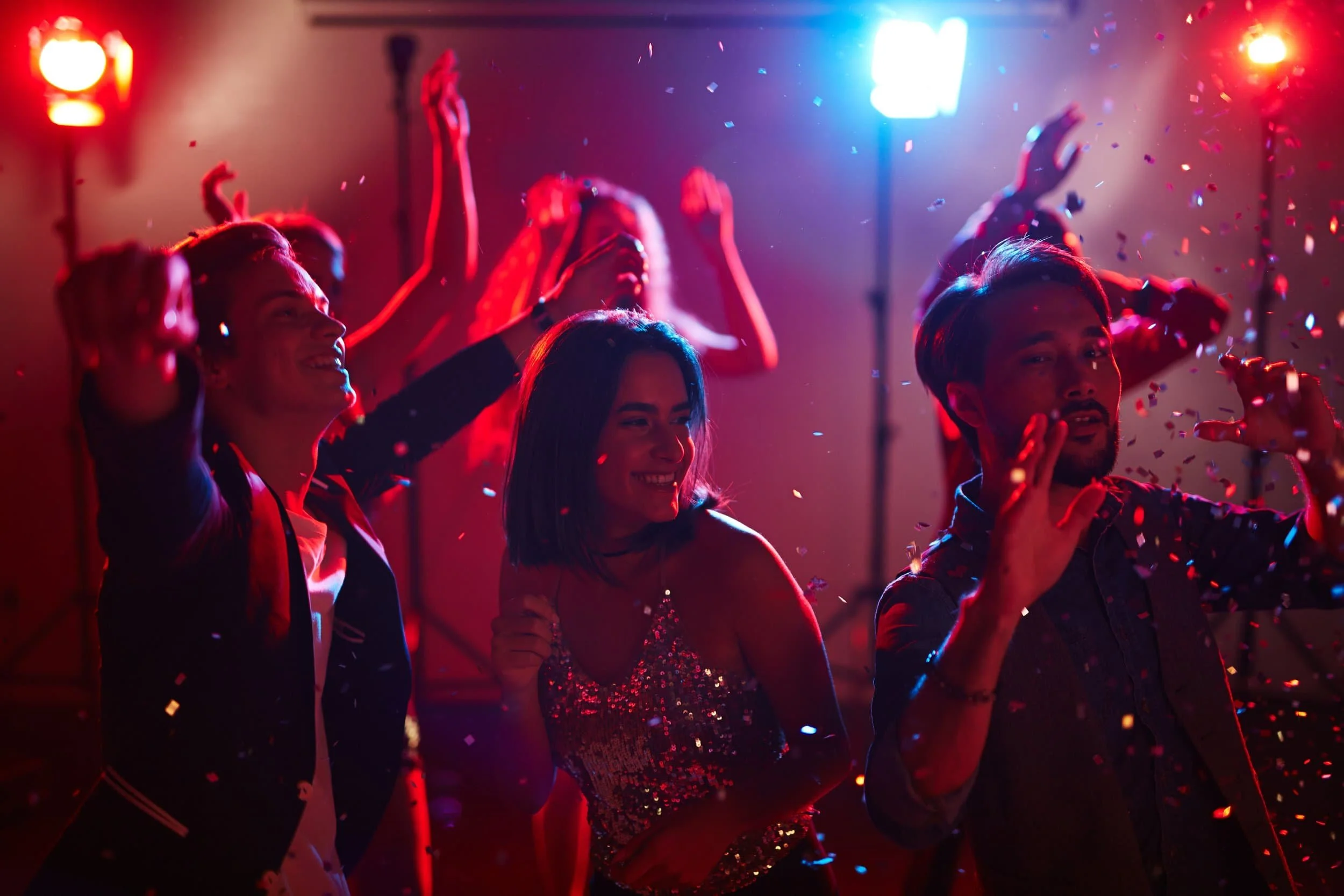 People dancing at a Prom Party