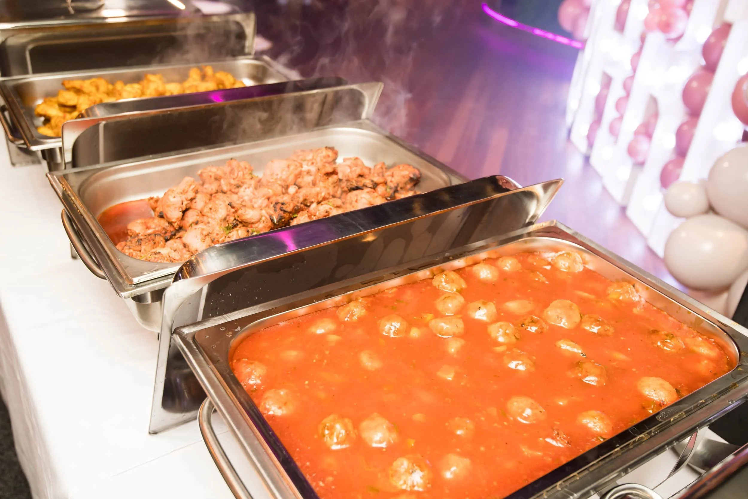 Catering with Indian food at a party in Walsall