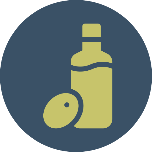 Castor oil bottle icon