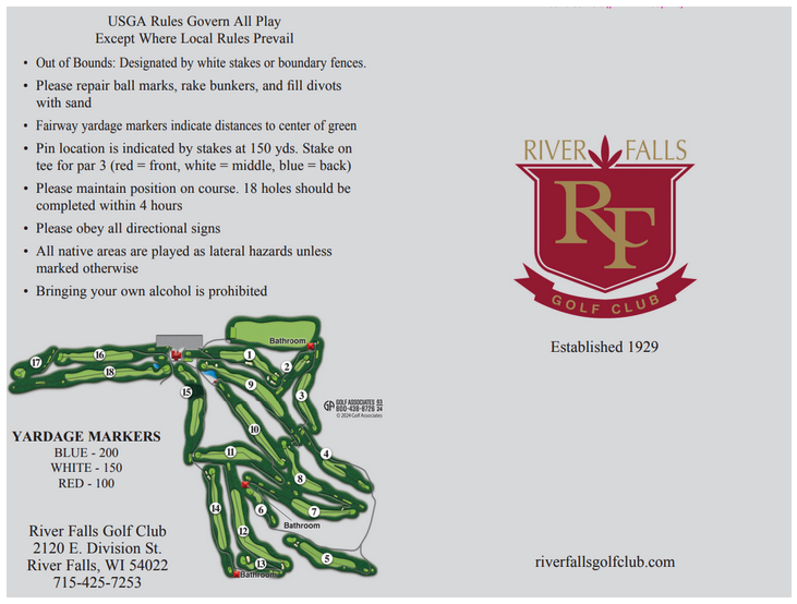 Scorecard — River Falls Golf Club