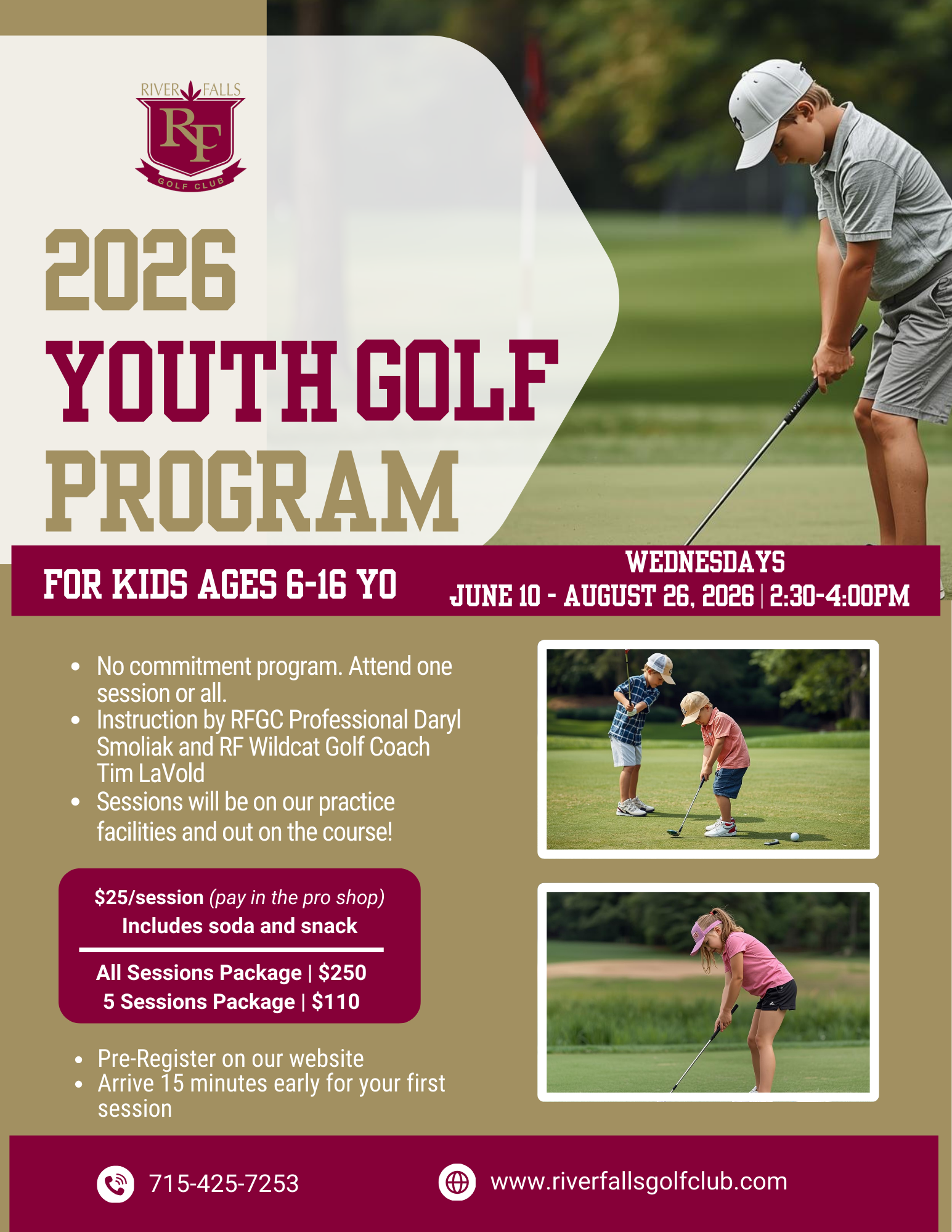 Youth Golf Program — River Falls Golf Club