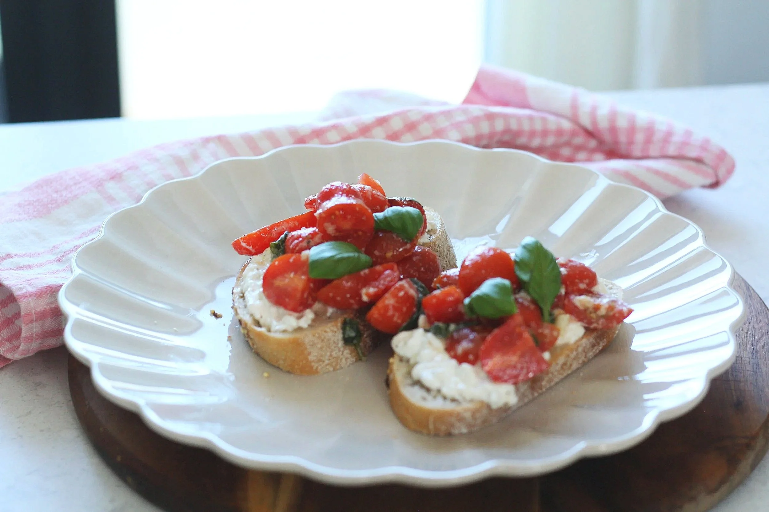 fräsch, enkel och god bruschetta