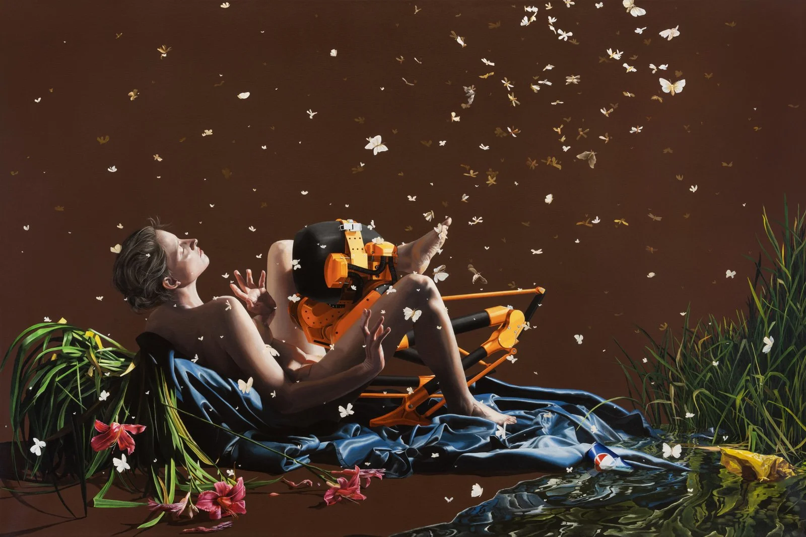 Leda and the Swan - 2023 - 100x150 cm