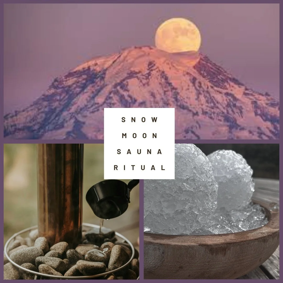 Snow moon Sauna ritual