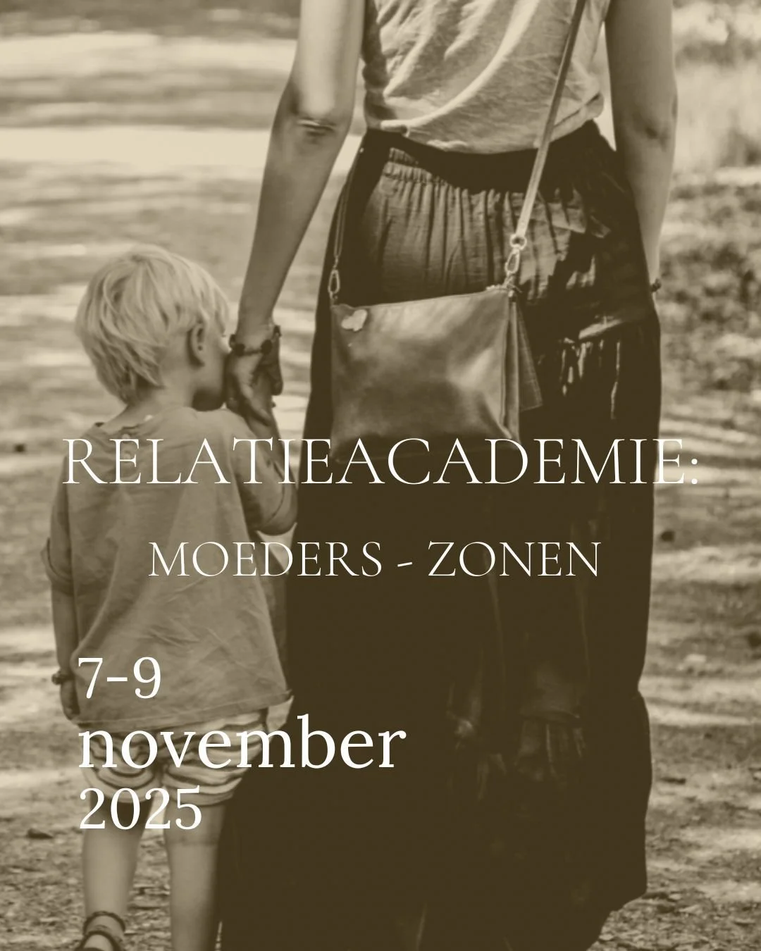 🤝 RELATIEACADEMIE: Moeders - Zonen 🤝🤝 RELATIEACADEMIE: Moeders - Zonen 🤝

Ben jij een man die de relatie met zijn moeder wil verdiepen of beter begrijpen? Van 7 tot 9 november geeft de relatie academie een bijzondere training gericht op mannen di