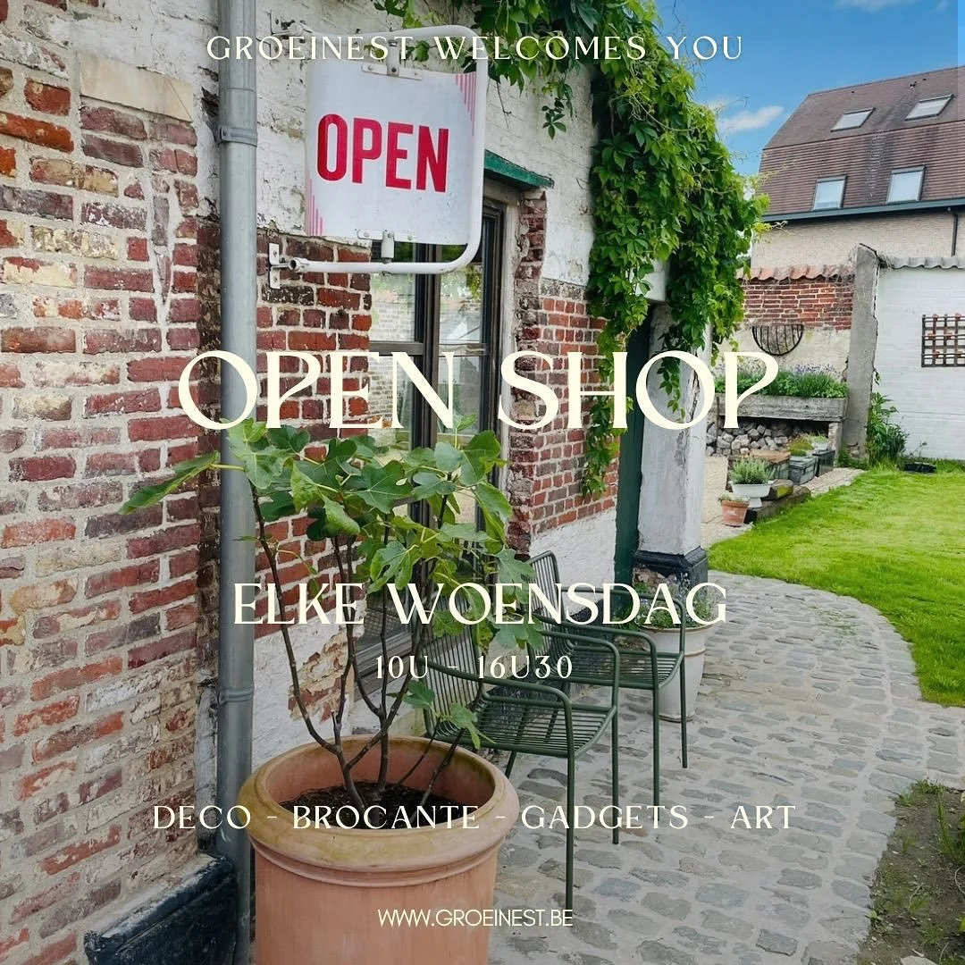 Voor diegene die er dit weekend niet geraakt zijn en toch nogs een kijkje willen komen nemen, wees welkom elke woensdag ❤️ Wanneer een woensdag niet lukt, stuur gerust een berichtje, ik ben er ook vaak op andere momenten 😉