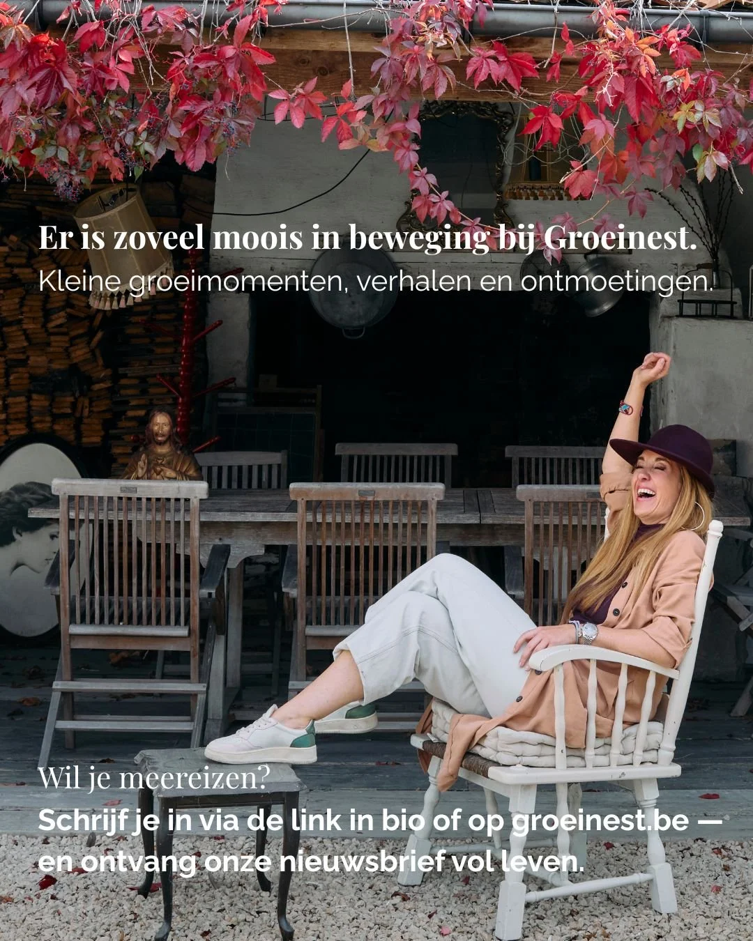 Er is zoveel moois in beweging.

Niet altijd groots.�Niet altijd zichtbaar.

Maar in kleine momenten.�In gesprekken die blijven hangen.�In ontmoetingen die iets openen.

Soms begint het met gewoon ergens binnenstappen.�Zonder precies te weten waarom.