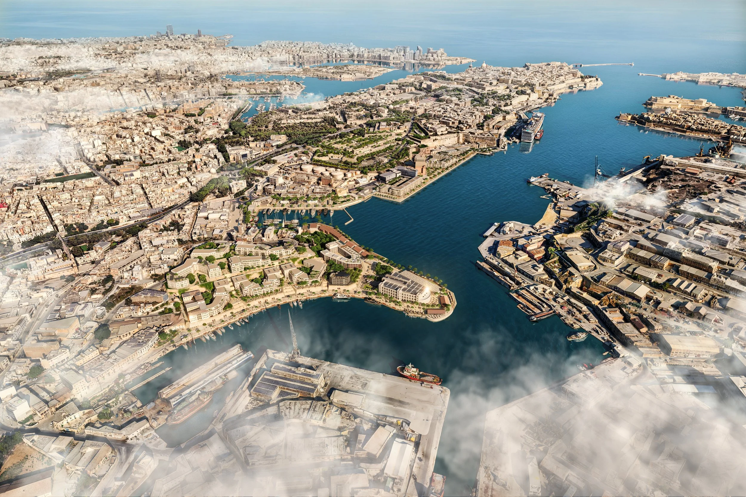 chapman taylor - malta harbour masterplan 01 - CGI Aerial Masterplan DAY - time - 10.jpg