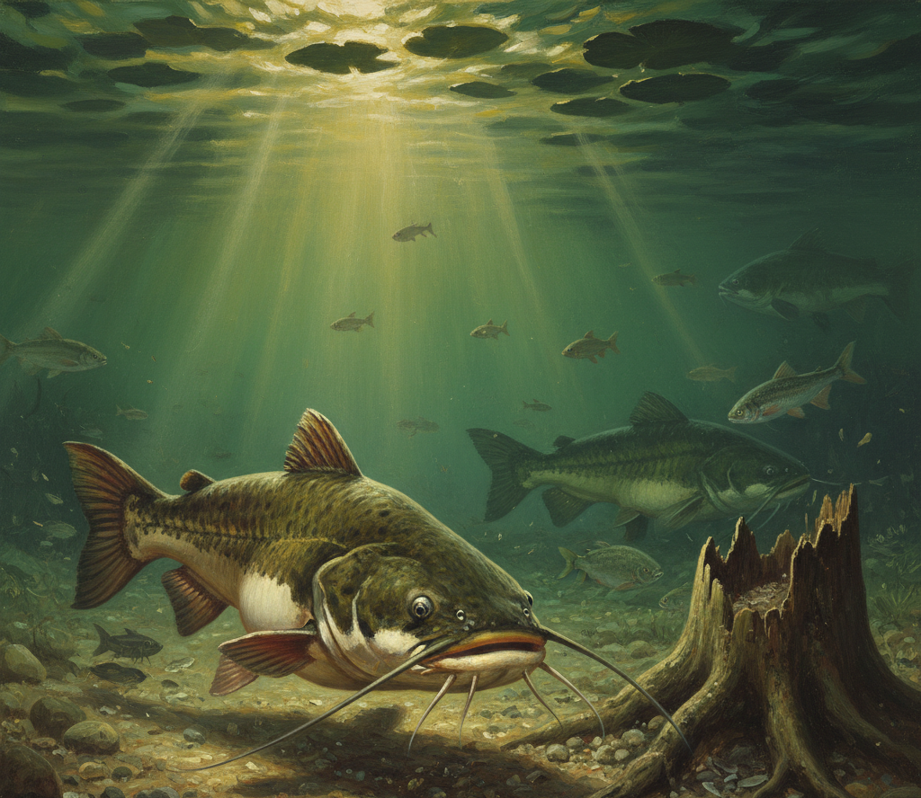 High-quality Channel Catfish for live stocking, providing essential bottom-feeding balance and consistent recreational sport for private ponds and managed fisheries.