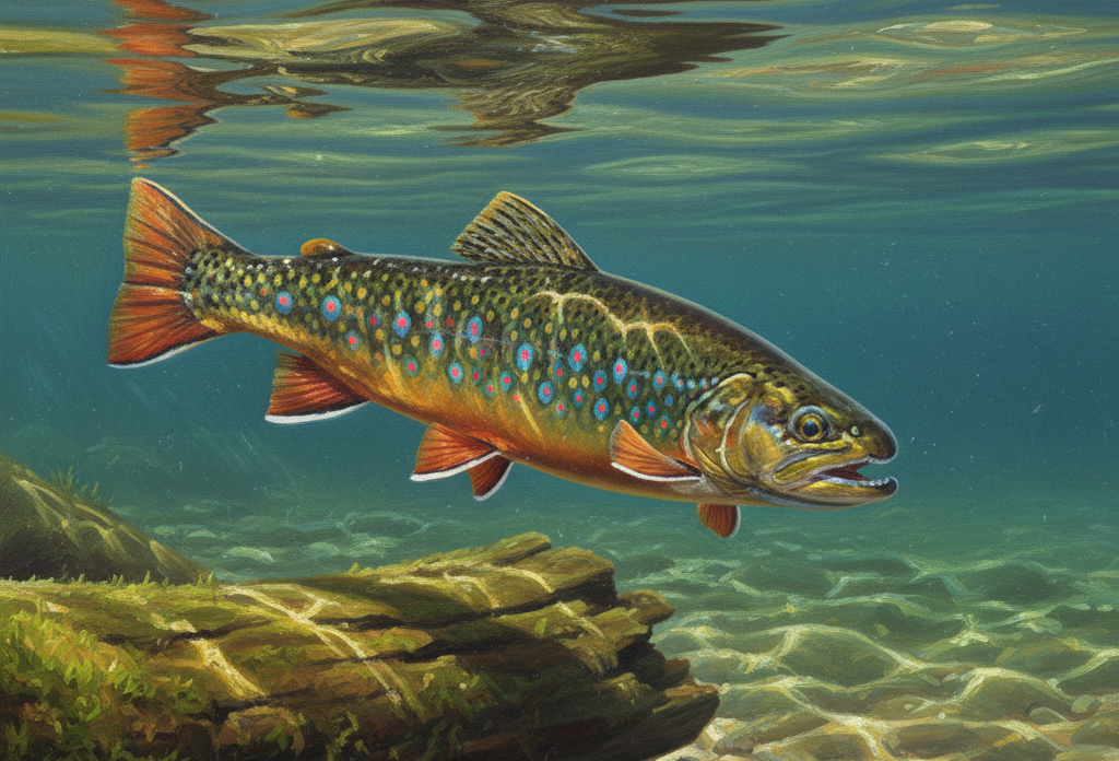 Native-style brook trout with vibrant markings for cold water stocking and management.