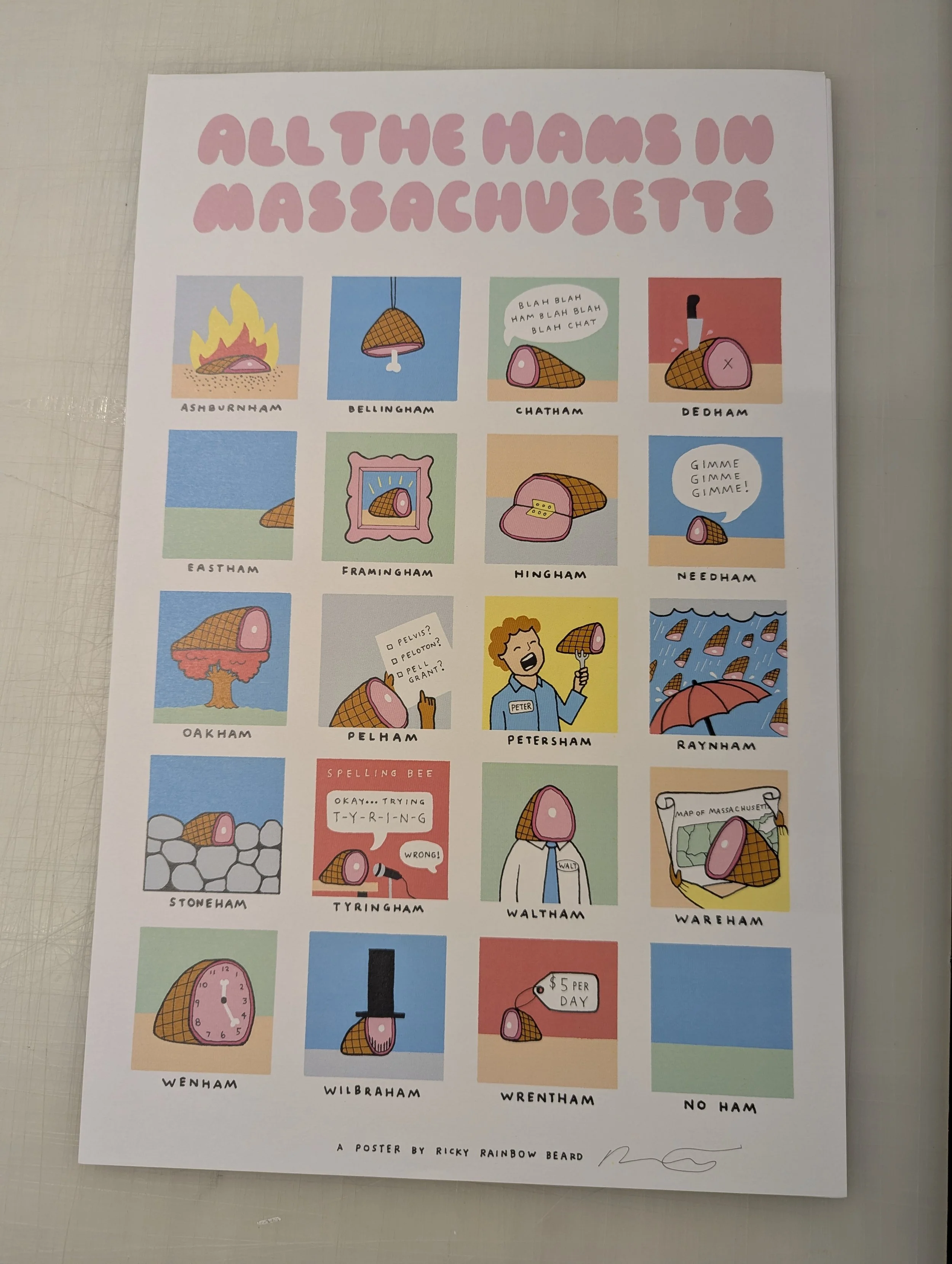 All the Hams in Massachusetts by Ricky Rainbowbeard