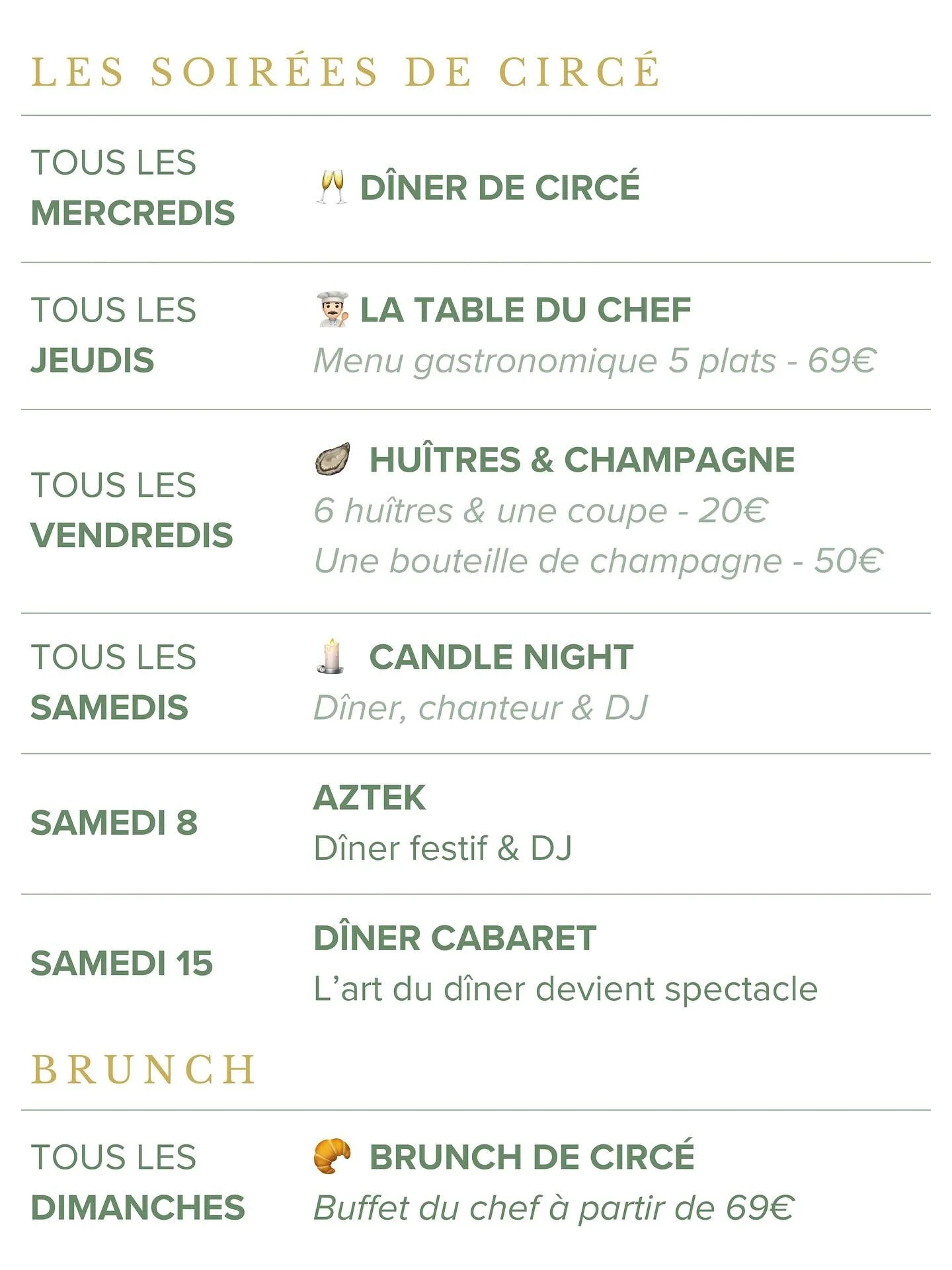 Novembre  au Palais de Circ&eacute; s&rsquo;annonce intense et envo&ucirc;tant.
Entre instants gourmands, soir&eacute;es festives et rendez-vous d&rsquo;exception, laissez-vous emporter dans un mois o&ugrave; chaque moment promet son lot d&rsquo;&eac