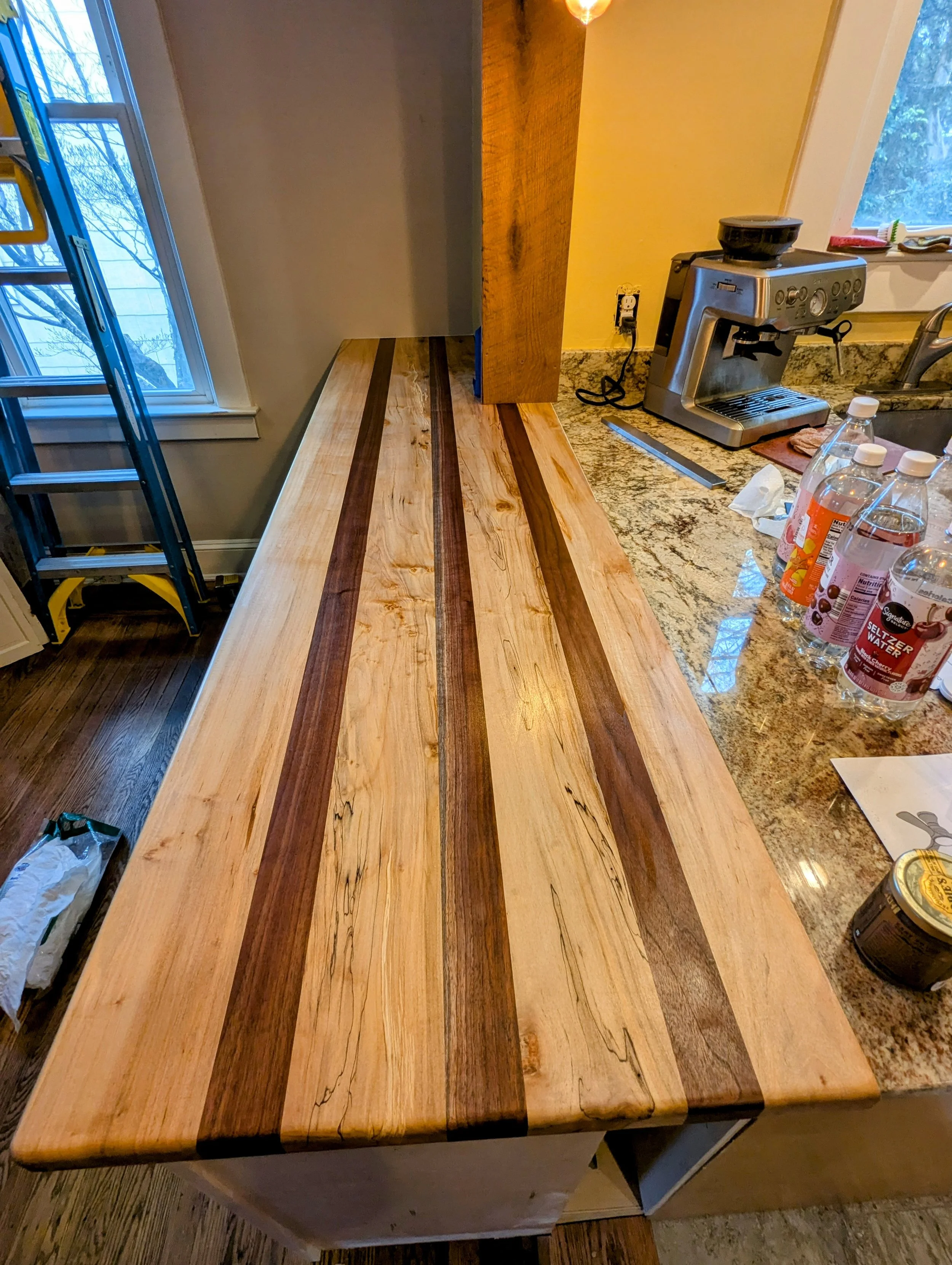 Walnut/Wormy maple counter top