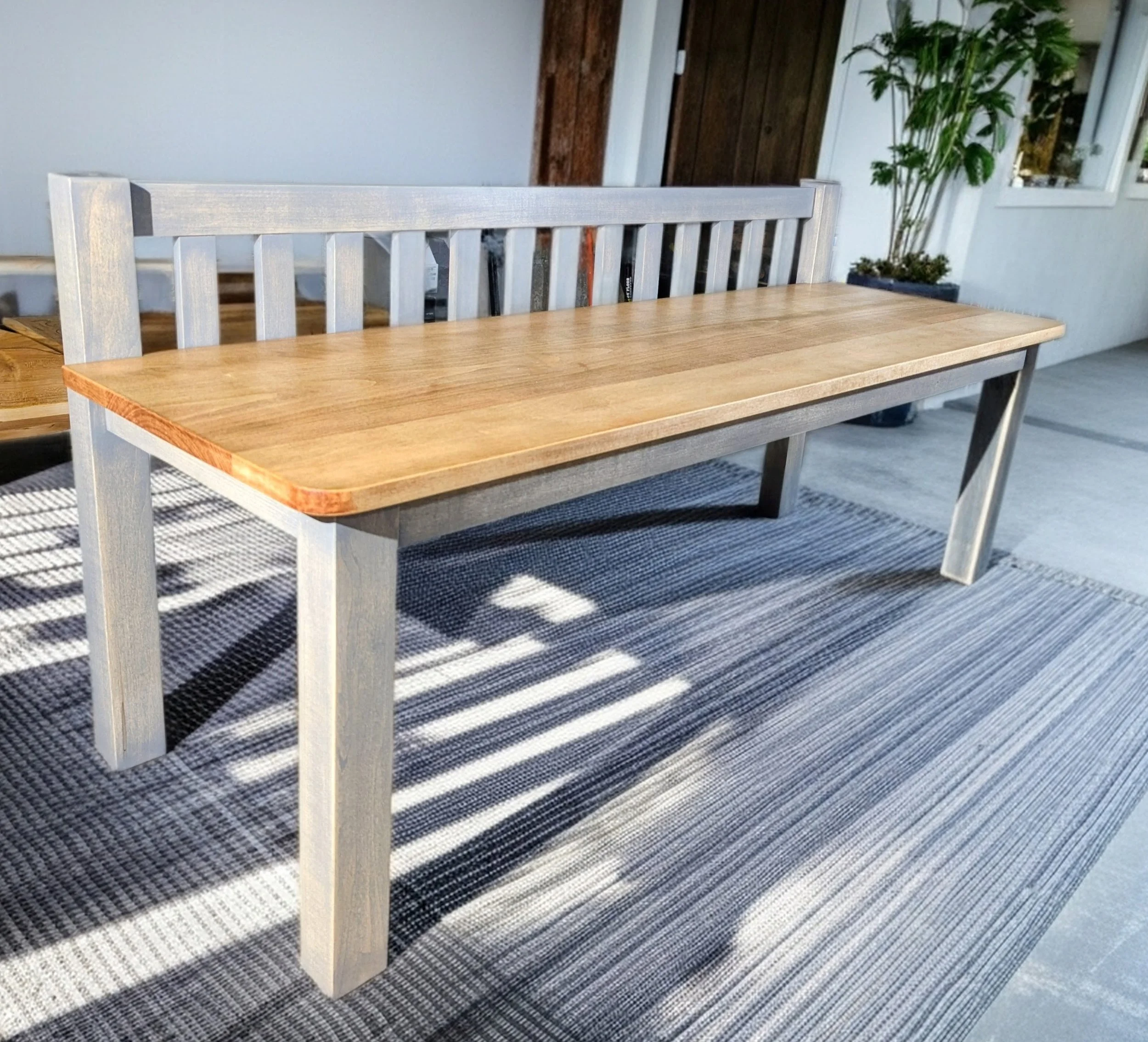 Custom bench hard maple