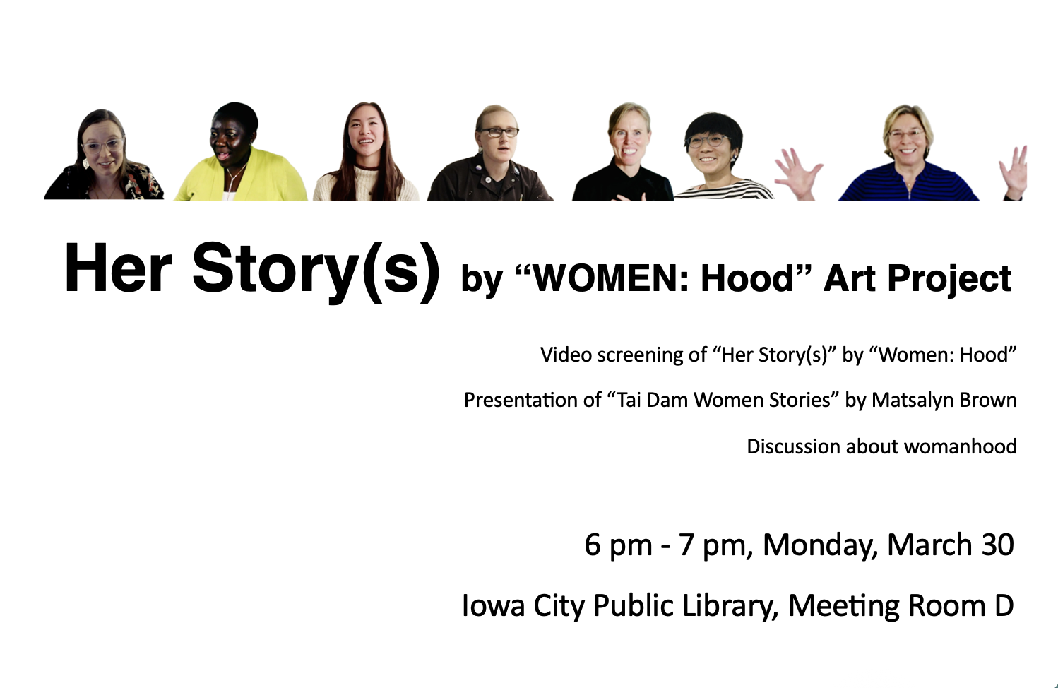 Event | “Women: Hood” Video Screening