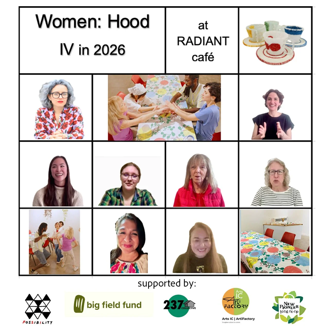 Events | Women: Hood Collective, "RADIANT Cafe"