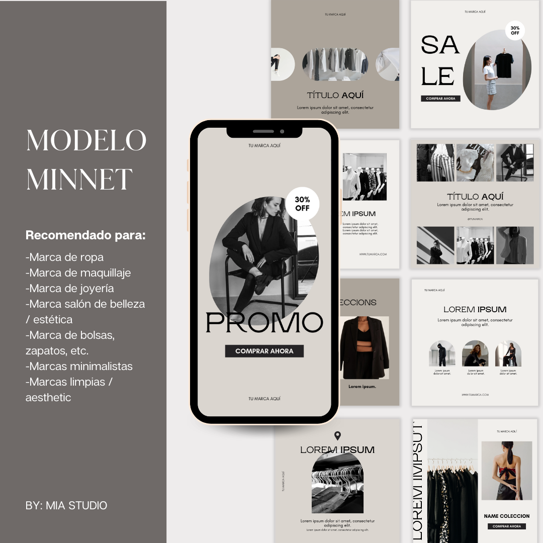 Templates para Feed de Instagram / Mod. MINNET