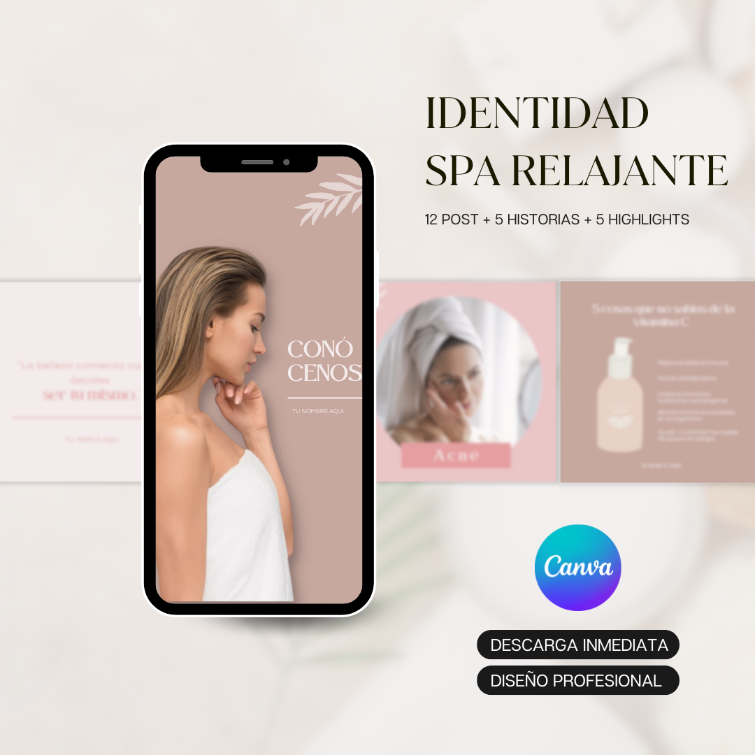 Identidad Pre-diseñada: Spa Relajante