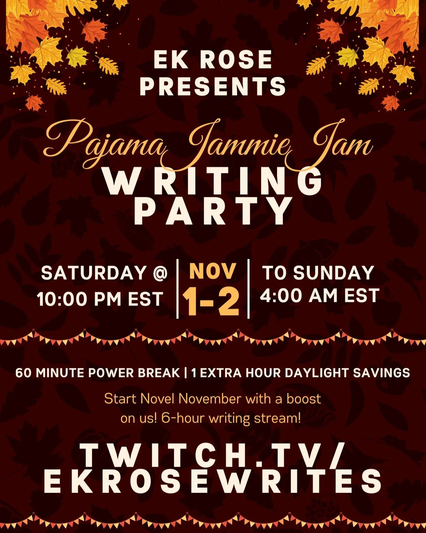 Join me for an overnight #amwriting stream!
#fyp #novelnovember #writergram #blacklove #blackromance #bookstagram @ekrosewrites