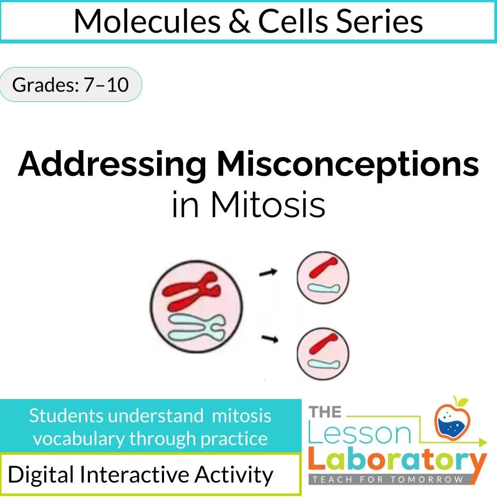 Mitosis Misconceptions Lesson – Replicated vs Unreplicated Chromosomes & PMAT Cell Division Practice