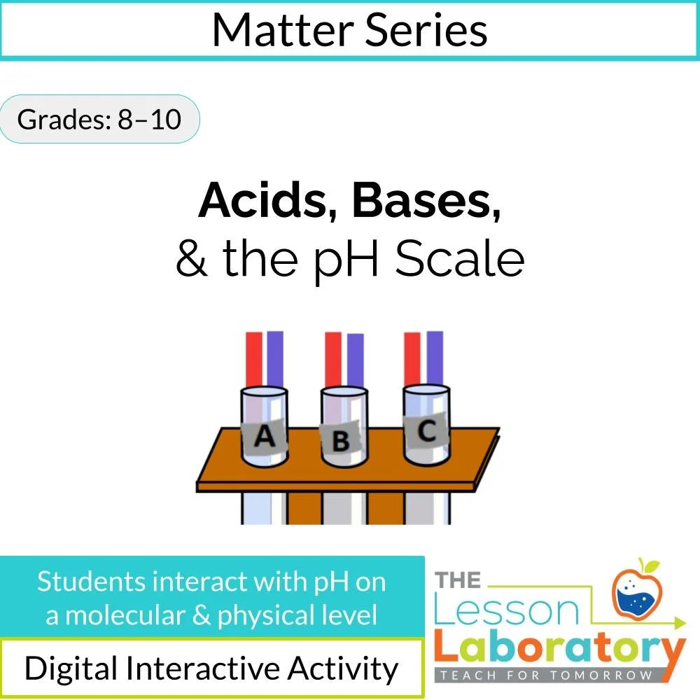 Acids, Bases, and the pH Scale – Interactive Google Slides Lesson + Alien Juice Bar Virtual Lab