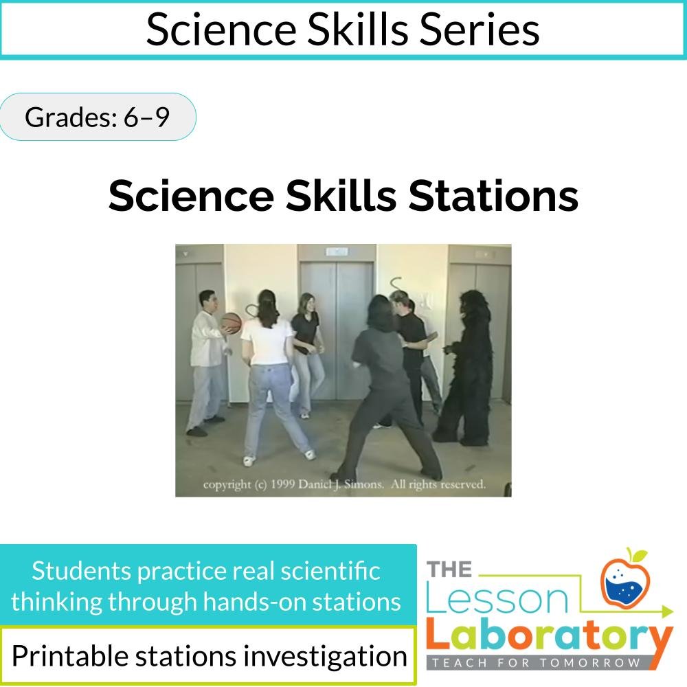 Science Skills Stations | Observation, Inference, Prediction & Scientific Thinking Lab